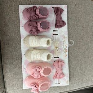 Baby socks and headbands